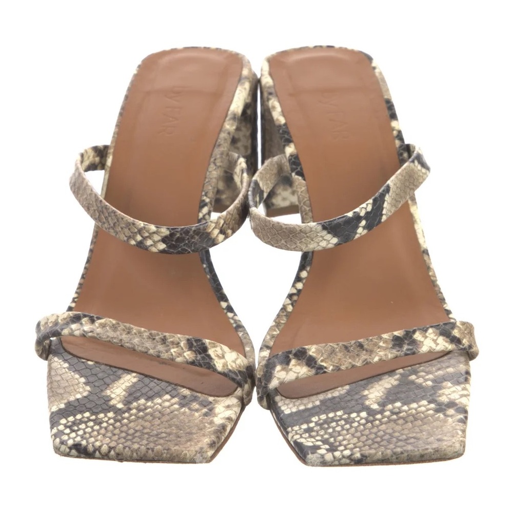 By Far Snakeskin Sandals